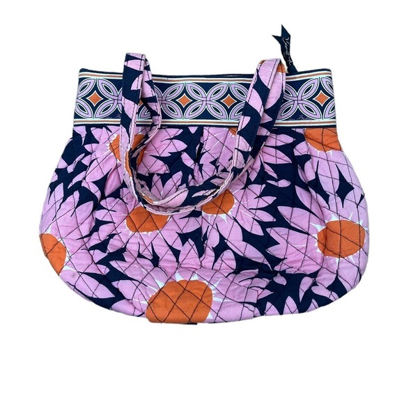 Vera Bradley Morgan Shoulder Bag Love Me Pattern 13" X 11" X 4" Zip Closure - Picture 2 of 3